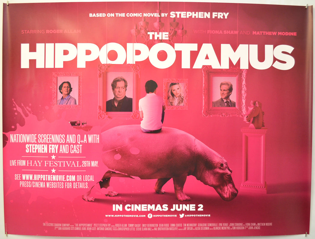 The Hippopotamus Original Quad Poster - Film Poster - Movie Poster