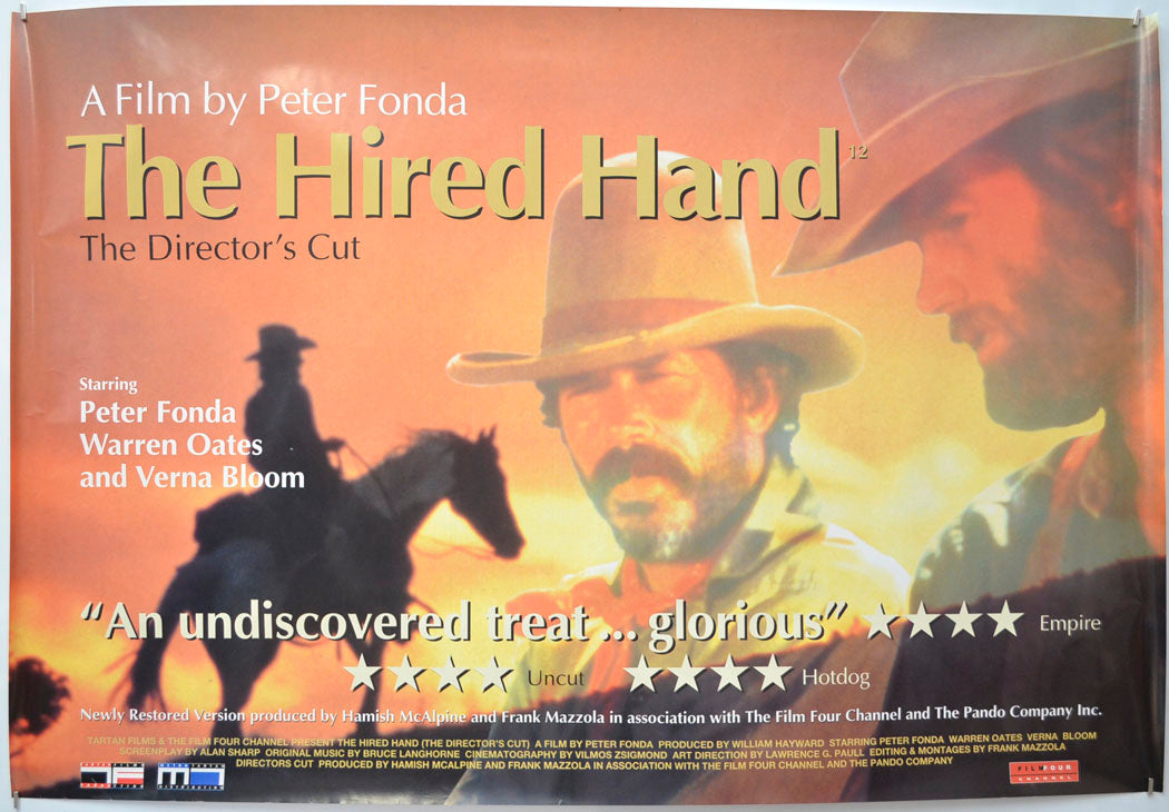 The Hired Hand Original Quad Poster - Film Poster - Movie Poster