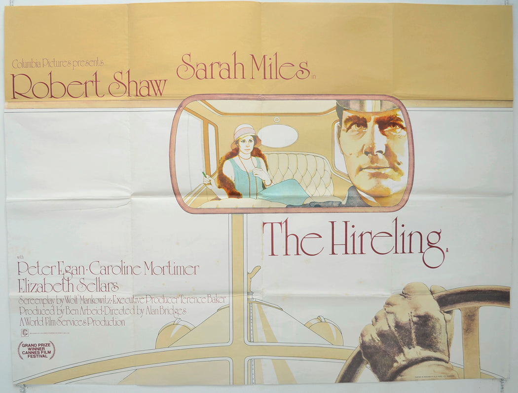 The Hireling Original Quad Poster - Film Poster - Movie Poster  