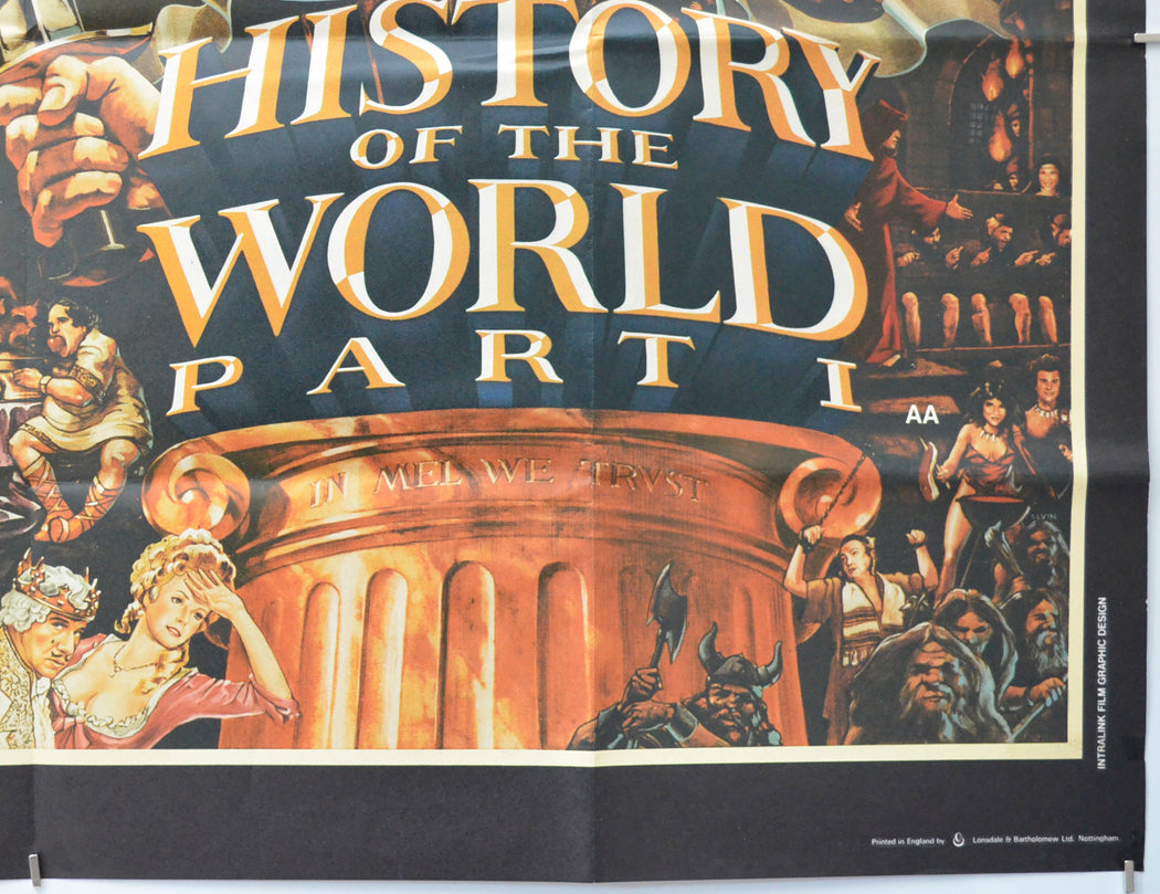 HISTORY OF THE WORLD PART 1 (Bottom Right) Cinema Quad Movie Poster 