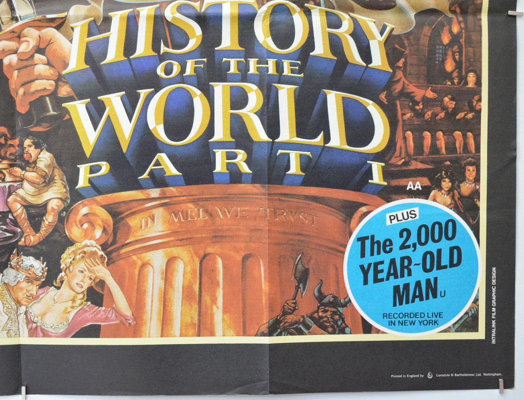 HISTORY OF THE WORLD PART 1 (Bottom Right) Cinema Quad Movie Poster 