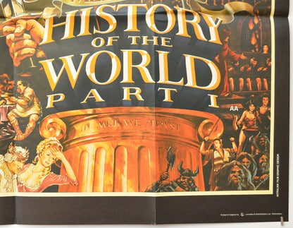 HISTORY OF THE WORLD PART 1 (Bottom Right) Cinema Quad Movie Poster 