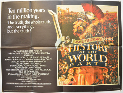 History Of The World Part 1 Original Quad Poster - Film Poster - Movie Poster