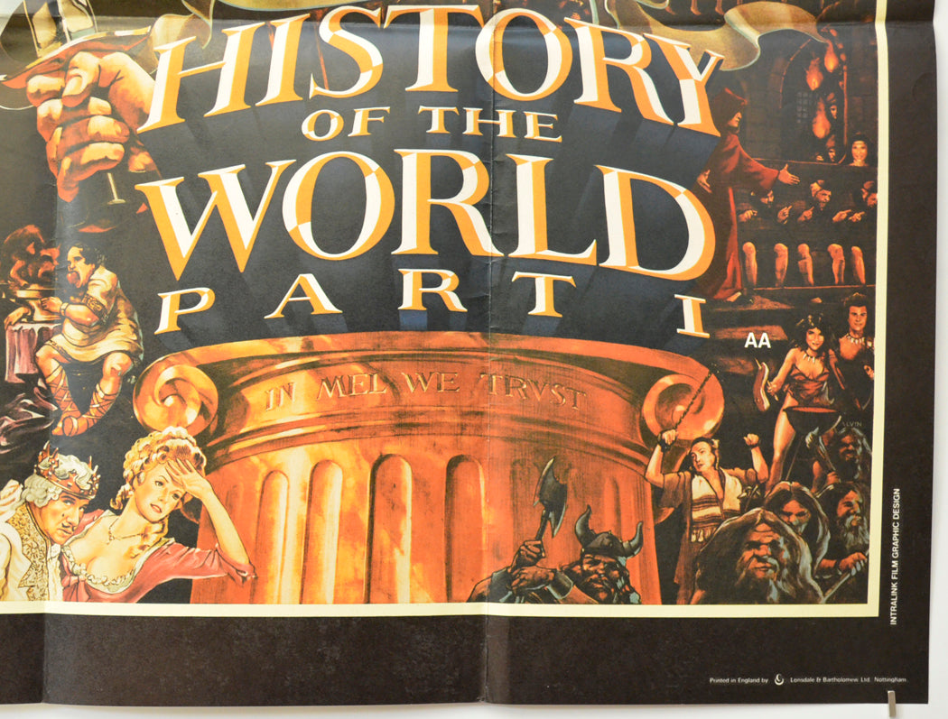 HISTORY OF THE WORLD PART 1 (Bottom Right) Cinema Quad Movie Poster 