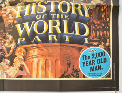 HISTORY OF THE WORLD PART 1 (Bottom Right) Cinema Quad Movie Poster 