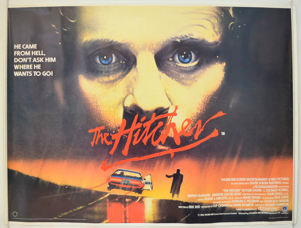 The Hitcher Original Quad Poster - Film Poster - Movie Poster  