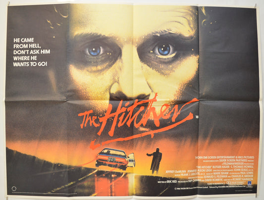 The Hitcher Original Quad Poster - Film Poster - Movie Poster  