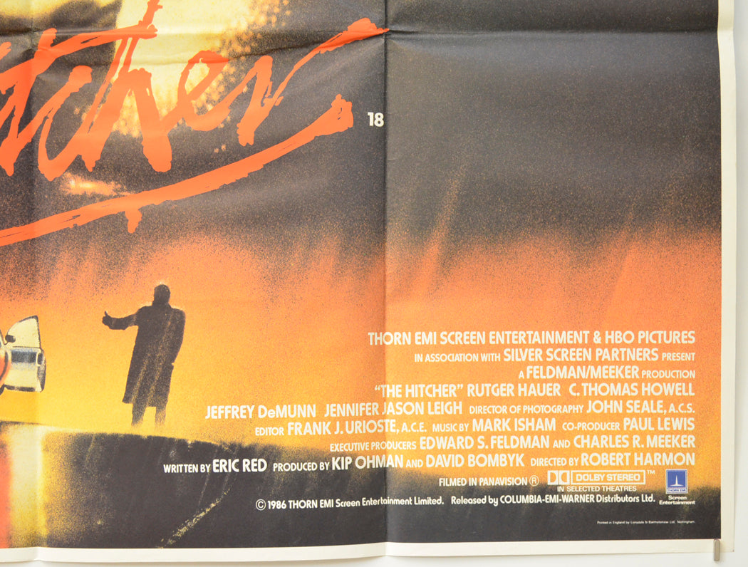 THE HITCHER (Bottom Right) Cinema Quad Movie Poster 