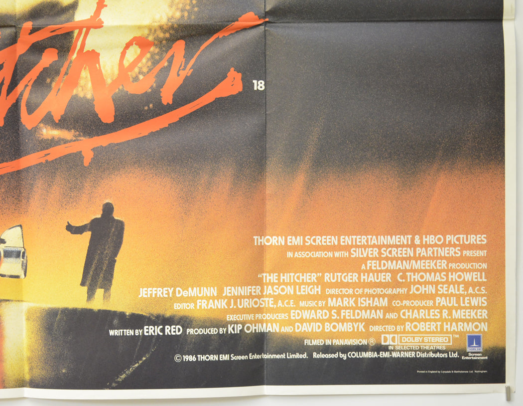 THE HITCHER (Bottom Right) Cinema Quad Movie Poster 