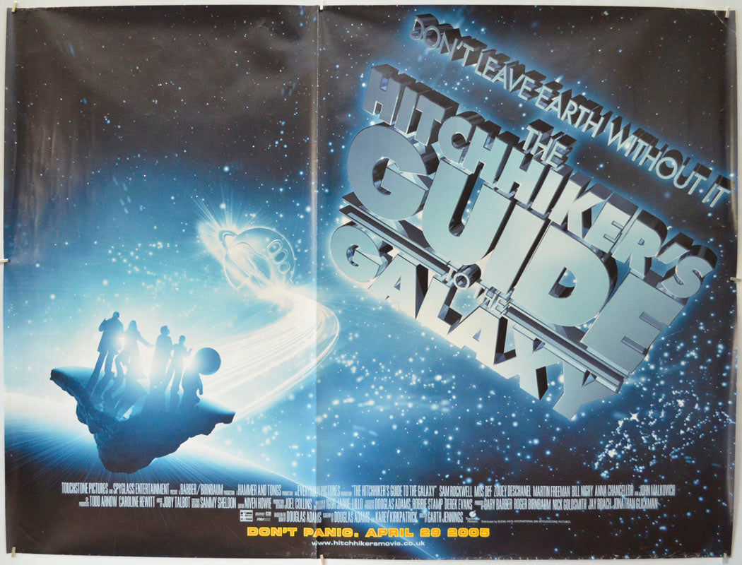 The Hitchhiker's Guide To The Galaxy Original Quad Poster - Film Poster - Movie Poster