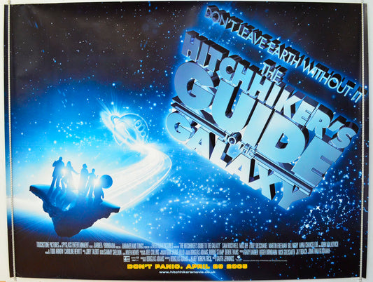 The Hitchhiker's Guide To The Galaxy  Original British Quad Poster - Film Poster - Movie Poster