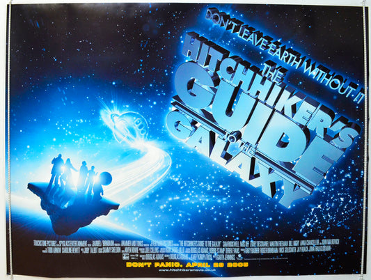 The Hitchhiker's Guide To The Galaxy  Original British Quad Poster - Film Poster - Movie Poster