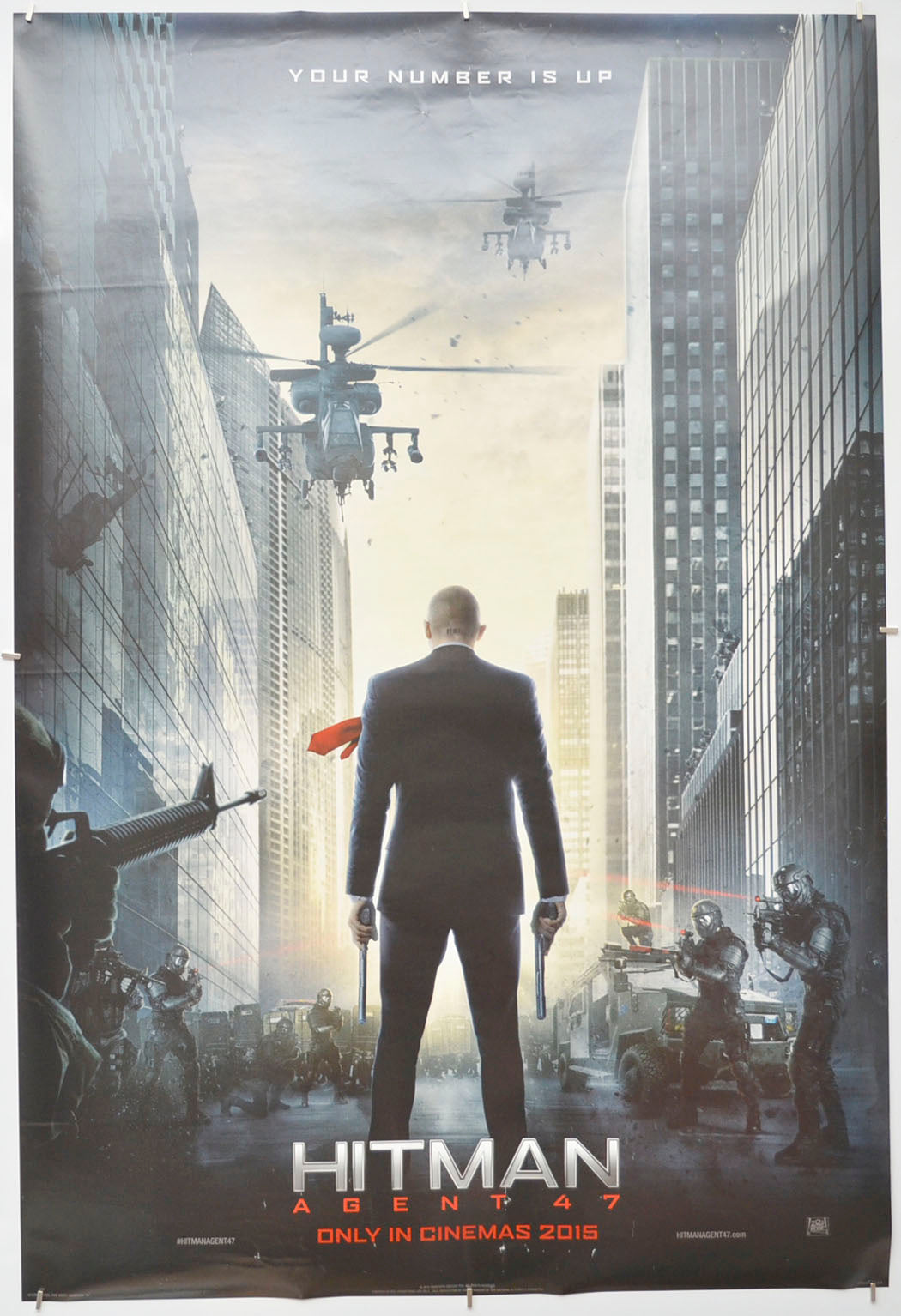 Hitman: Agent 47 (Teaser / Advance Version) Original One Sheet Poster - Film Poster - Movie Poster