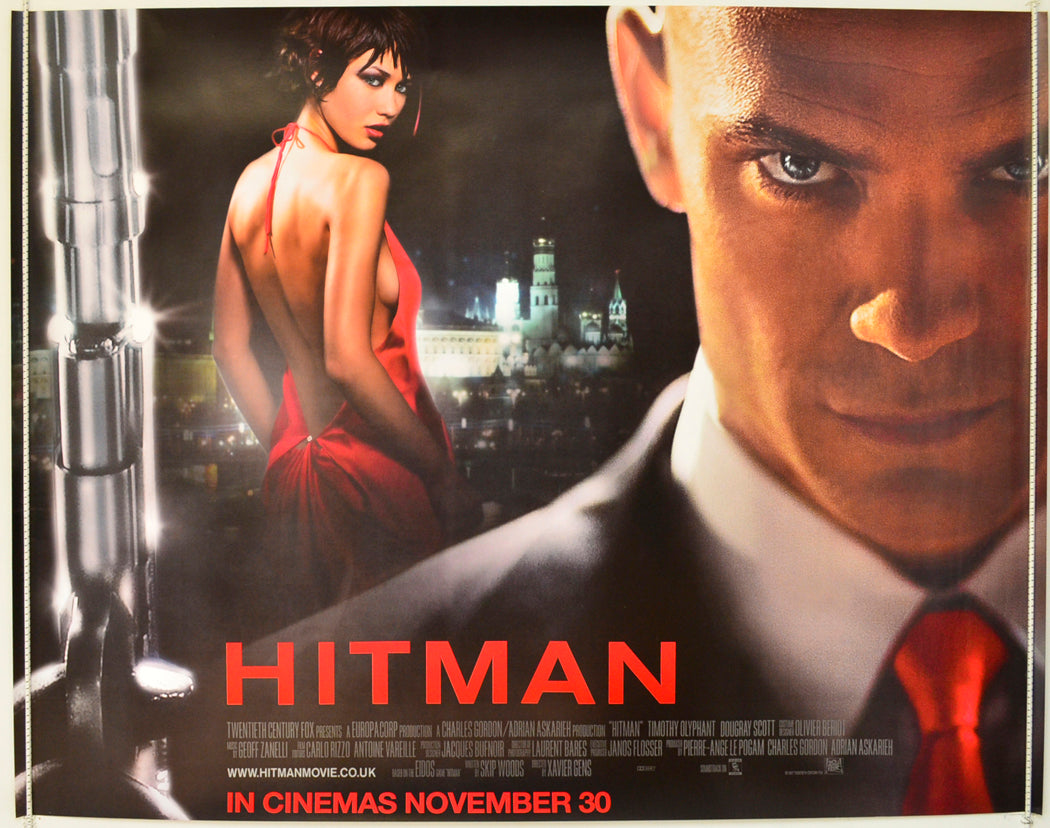 Hitman Original Quad Poster - Film Poster - Movie Poster  