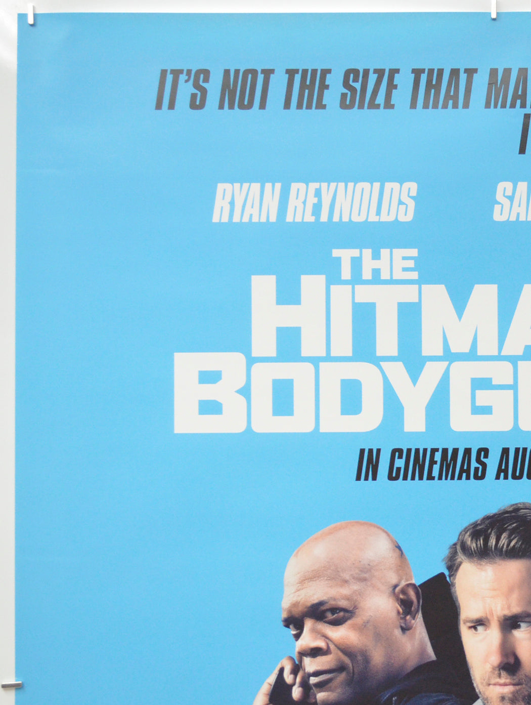 THE HITMAN’S BODYGUARD (Top Left) Cinema One Sheet Movie Poster 