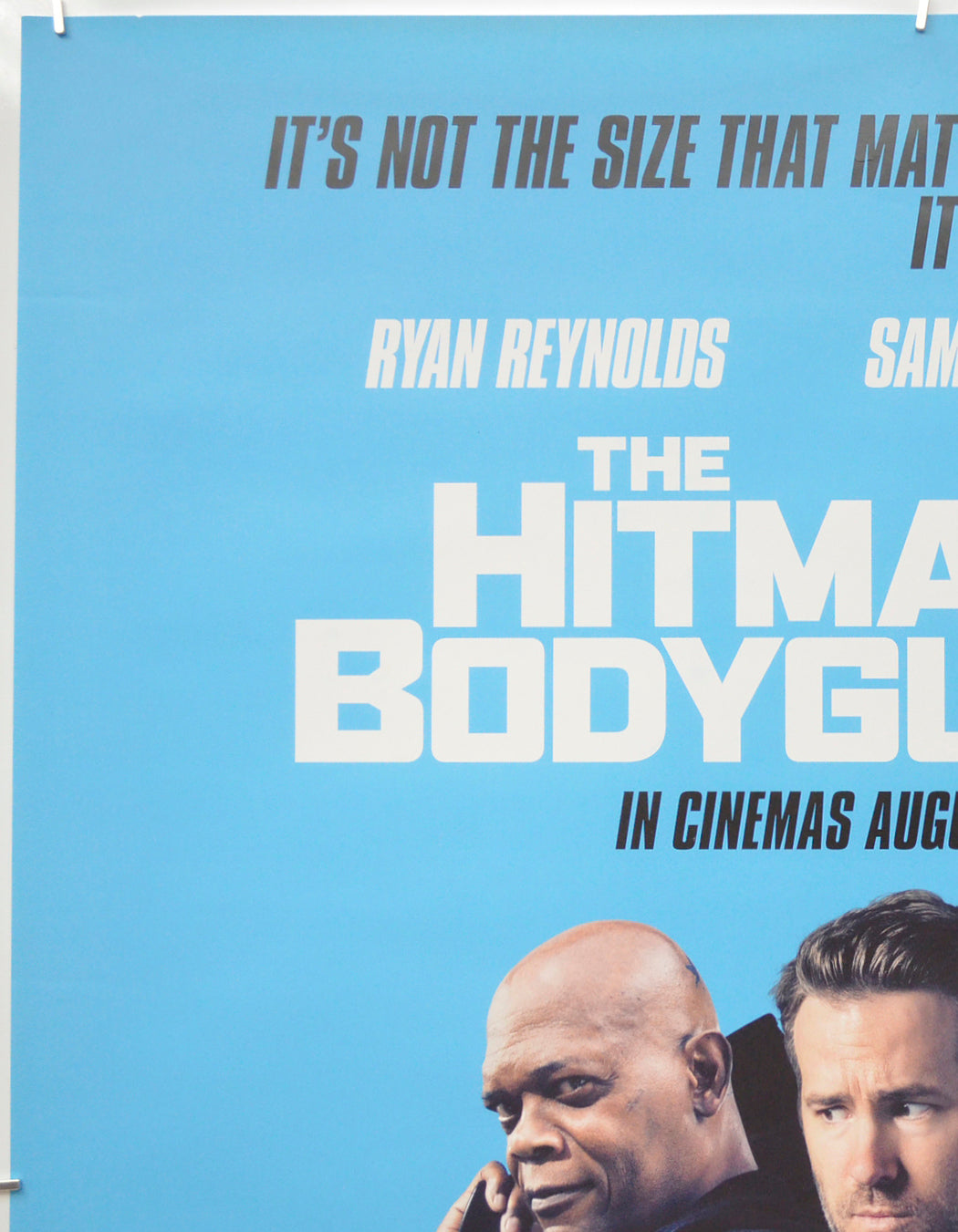 THE HITMAN’S BODYGUARD (Top Left) Cinema One Sheet Movie Poster 