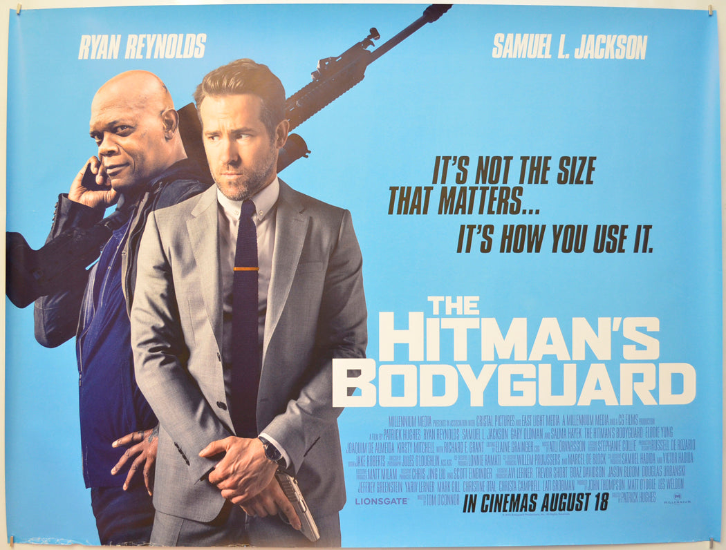 The Hitman's Bodyguard Original Quad Poster - Film Poster - Movie Poster