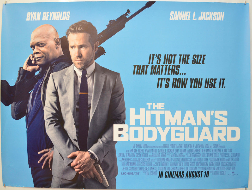 The Hitman's Bodyguard Original Quad Poster - Film Poster - Movie Poster