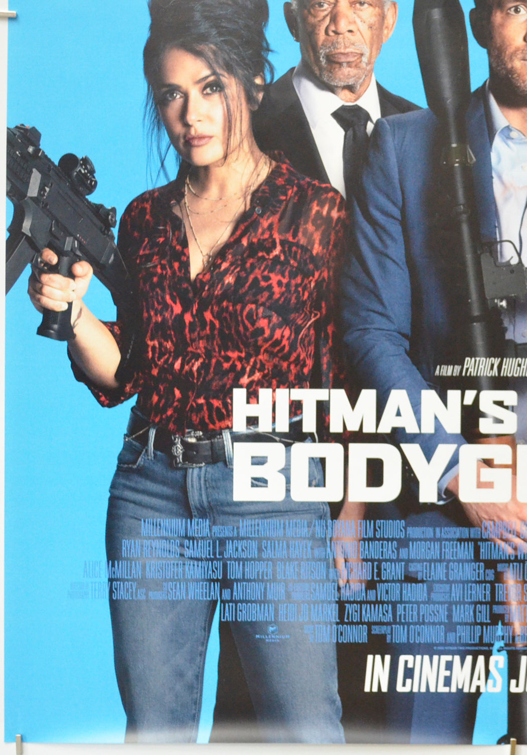 THE HITMAN’S WIFE’S BODYGUARD (Bottom Left) Cinema One Sheet Movie Poster 