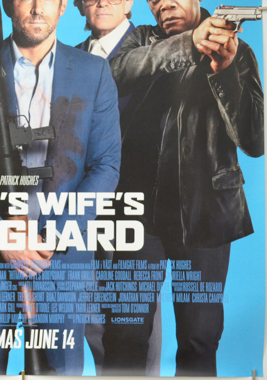 THE HITMAN’S WIFE’S BODYGUARD (Bottom Right) Cinema One Sheet Movie Poster 