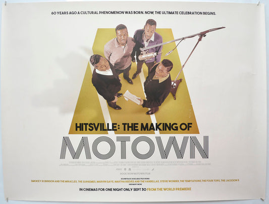 Hitsville: The Making Of Motown Original Quad Poster - Film Poster - Movie Poster