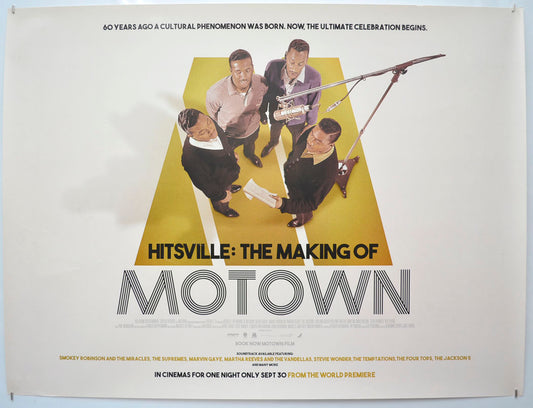 Hitsville: The Making Of Motown Original Quad Poster - Film Poster - Movie Poster