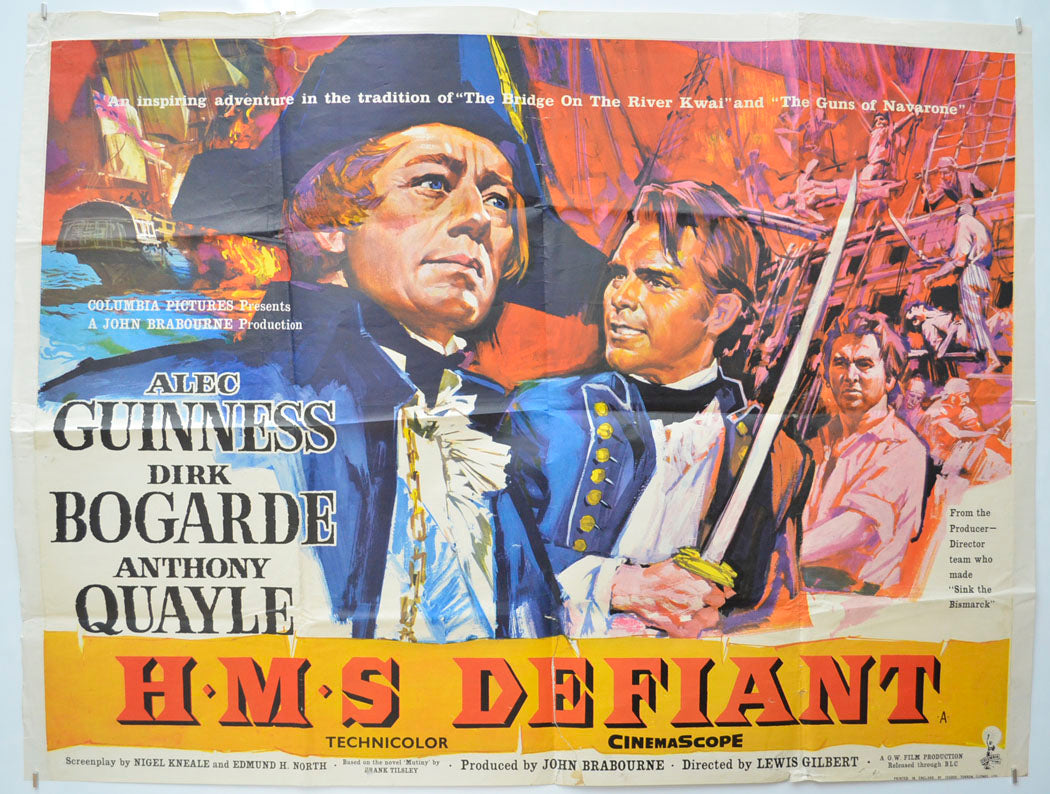 H.M.S. Defiant Original Quad Poster - Film Poster - Movie Poster