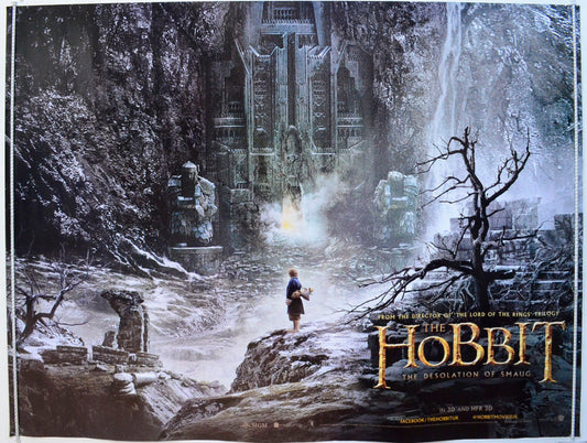 The Hobbit : The Desolation Of Smaug  (Teaser / Advance Version)   Original British Quad Poster - Film Poster - Movie Poster 