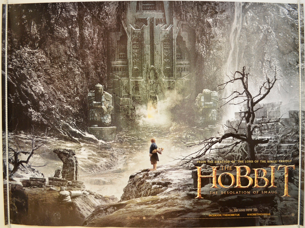 The Hobbit : The Desolation Of Smaug  (Teaser / Advance Version)  Original Quad Poster - Film Poster - Movie Poster 