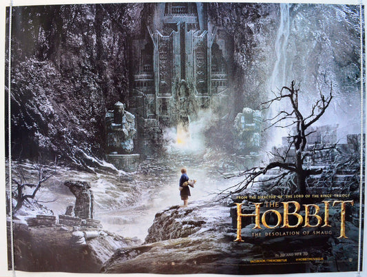 The Hobbit : The Desolation Of Smaug  (Teaser / Advance Version)   Original British Quad Poster - Film Poster - Movie Poster 