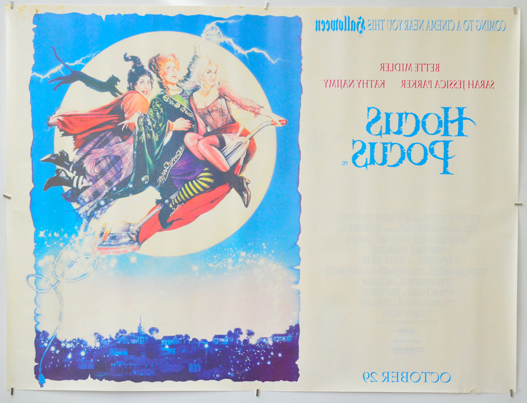 Hocus Pocus (Back) Cinema Quad Movie Poster 