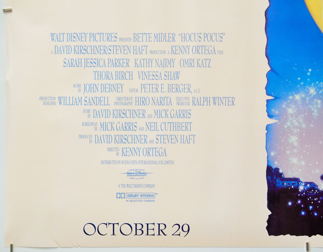 Hocus Pocus (Bottom Left) Cinema Quad Movie Poster 