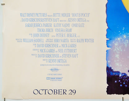Hocus Pocus (Bottom Left) Cinema Quad Movie Poster 
