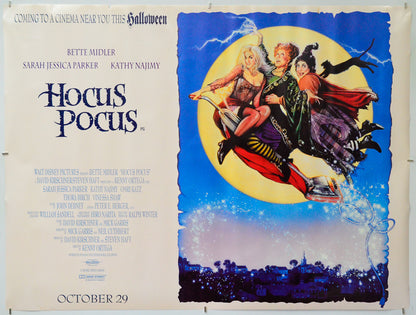 Hocus Pocus - Original Quad Poster - Film Poster - Movie Poster