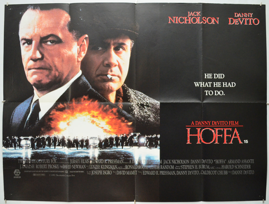 Hoffa Original Quad Poster - Film Poster - Movie Poster