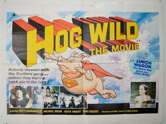 Hog Wild : The Movie  Original Quad Poster - Film Poster - Movie Poster 