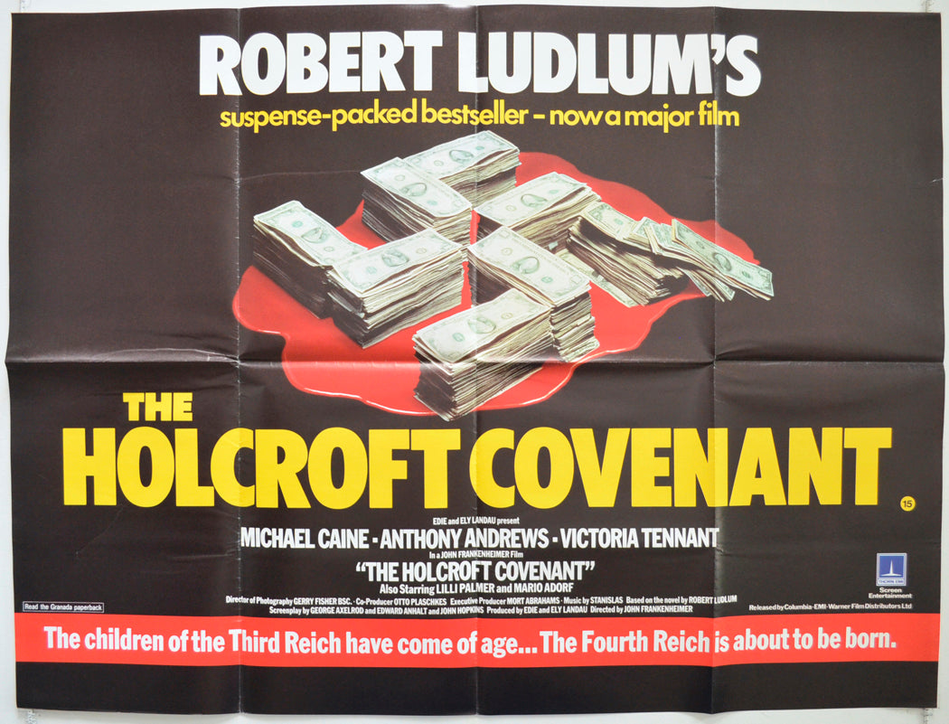 The Holcroft Covenant  Original British Quad Poster - Film Poster - Movie Poster 