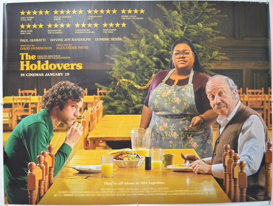 The Holdovers  Original Quad Poster - Film Poster - Movie Poster