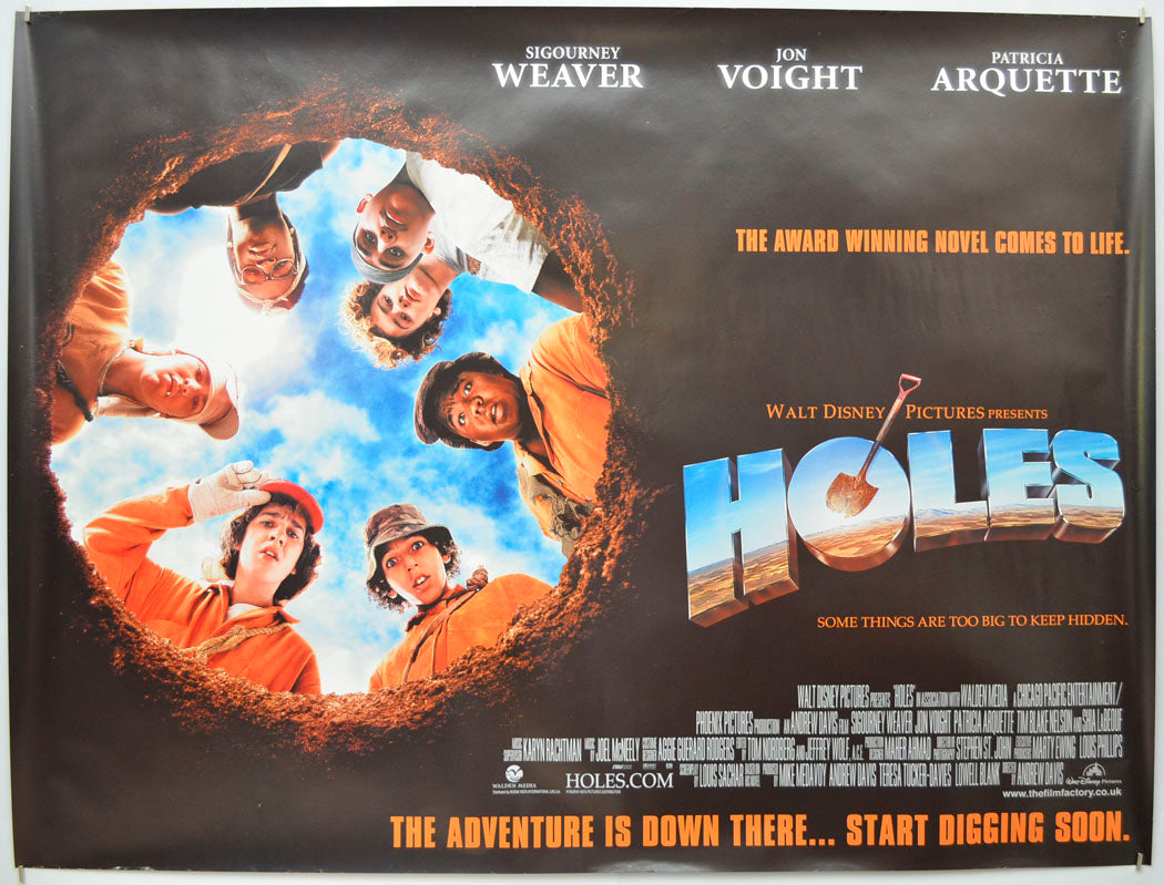 Holes Original Quad Poster - Film Poster - Movie Poster