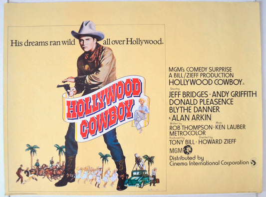 Hollywood Cowboy  (a.k.a. Hearts of the West)   Original British Quad Poster - Movie Poster