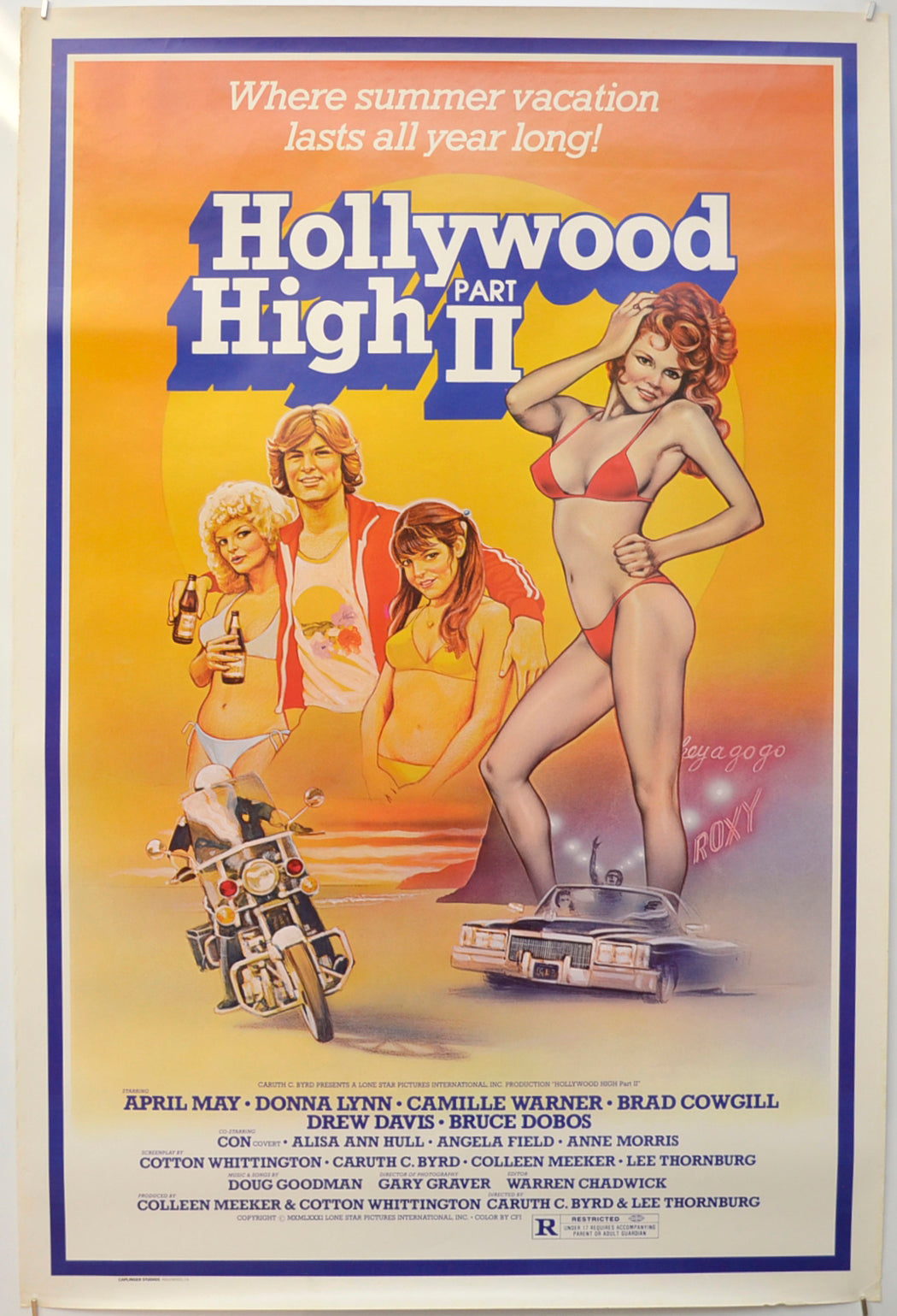 Hollywood High Part II Original One Sheet Poster - Film Poster - Movie Poster