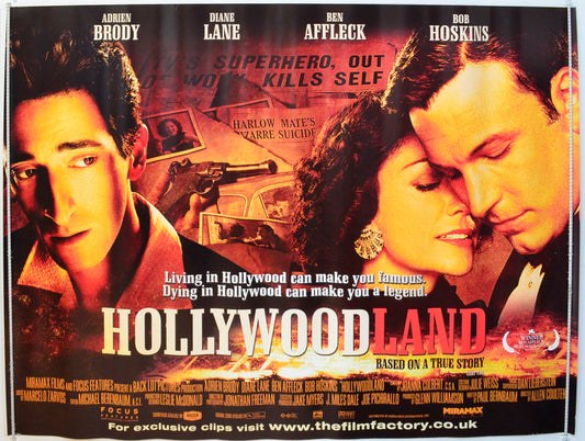 Hollywoodland Original British Quad Poster - Film Poster - Movie Poster 