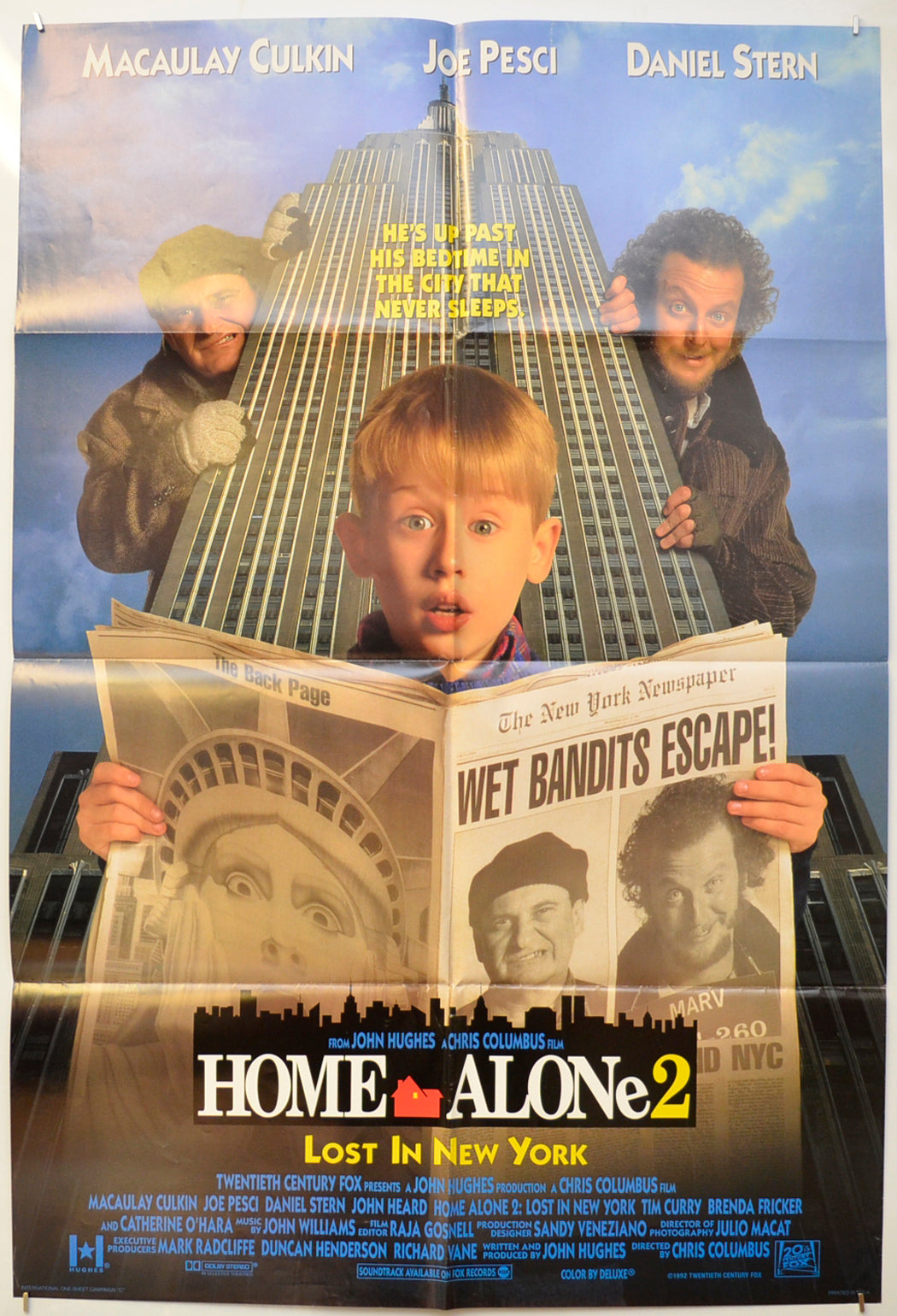 Home Alone 2 : Lost In New York Original One Sheet Poster - Film Poster - Movie Poster