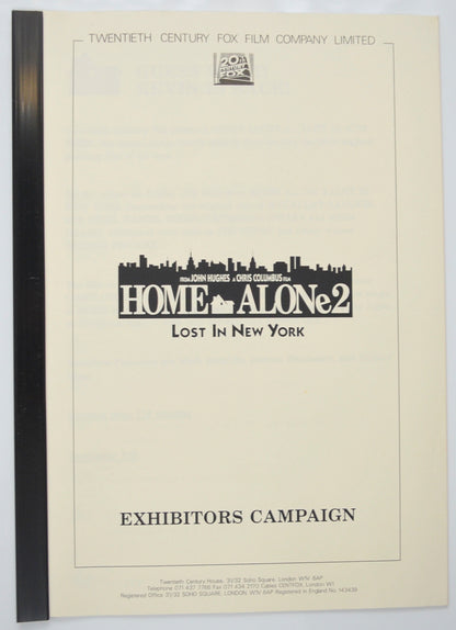 Home Alone 2 : Lost In New York Original 14 Page Cinema Exhibitors Campaign Pressbook (UK)