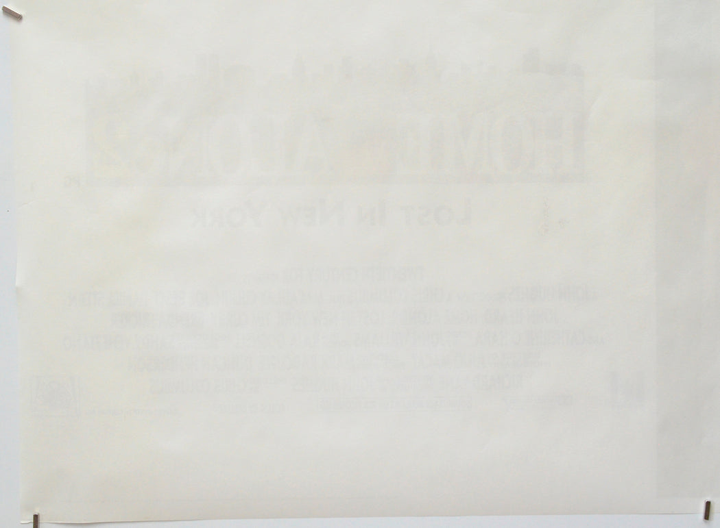 Home Alone 2 : Lost In New York (Back Bottom Left) Cinema Quad Movie Poster 