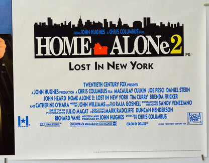Home Alone 2 : Lost In New York (Bottom Right) Cinema Quad Movie Poster 