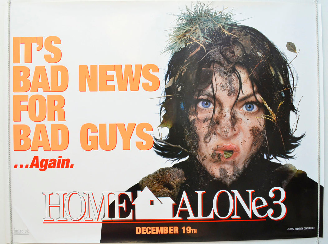 Home Alone 3   (Teaser / Advance Version 3) Original British Quad Poster - Film Poster - Movie Poster