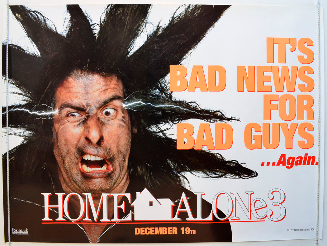 Home Alone 3   (Teaser / Advance Version 4) Original British Quad Poster - Film Poster - Movie Poster