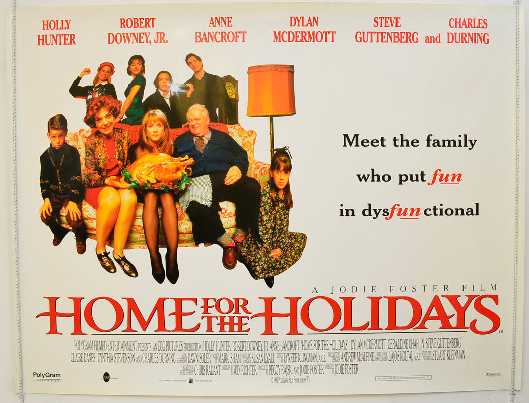 Home For The Holidays Original Quad Poster - Film Poster - Movie Poster  