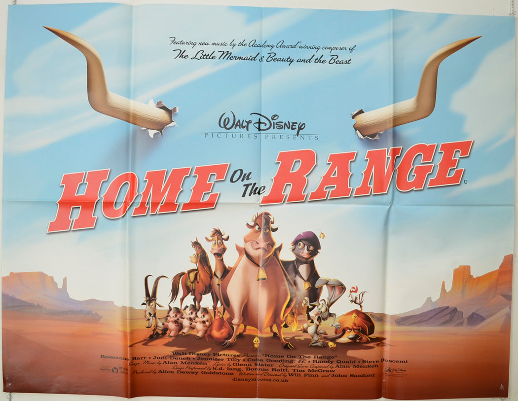 Home On The Range   Original Quad Poster - Film Poster - Movie Poster 